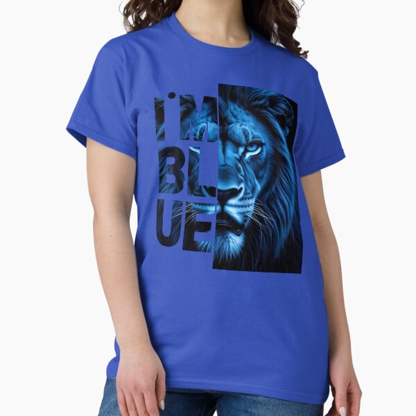 Item preview, Chelsea's True Blue Lion designed and sold by ElegantPlanet ⭐⭐⭐⭐⭐.