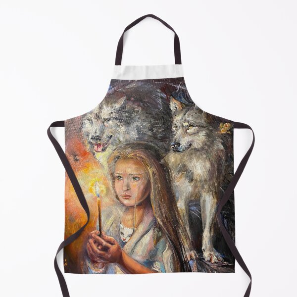 Item preview, Girl with wolves. designed and sold by Elena Reutova.