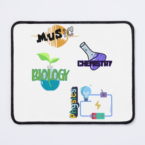 Item preview, Colorful School Subjects – Biology, Chemistry, Physics & Music Icons designed and sold by PeteLawliiet.