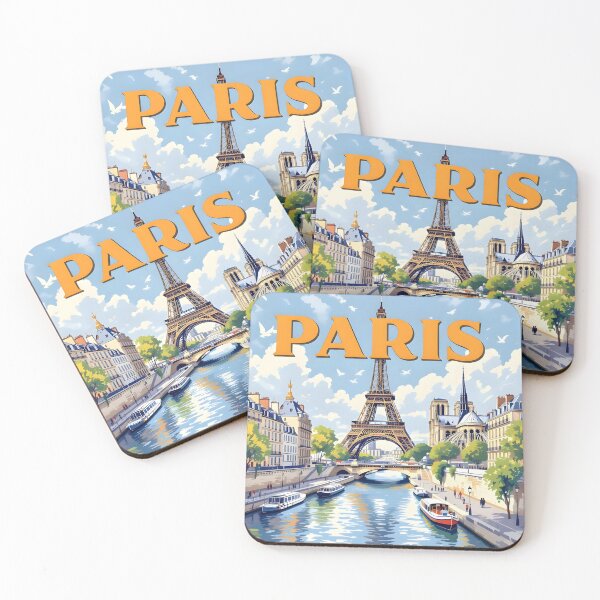 Item preview, Paris: Vintage-Style Painterly Travel Poster designed and sold by LSVart.