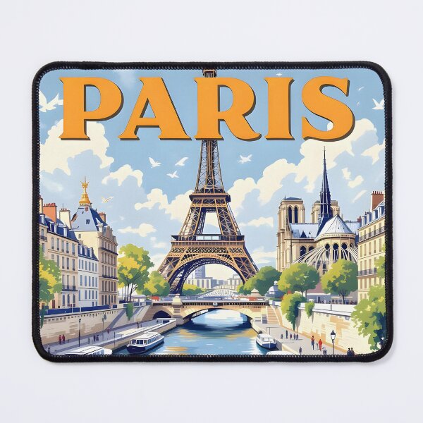 Item preview, Paris: Vintage-Style Painterly Travel Poster designed and sold by LSVart.