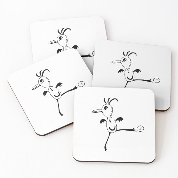 Item preview, Surreal Bird of Bowed Righteousness｜Tsade צ｜Hebrew Letter Art｜Black and White Design designed and sold by Aster Atelier.