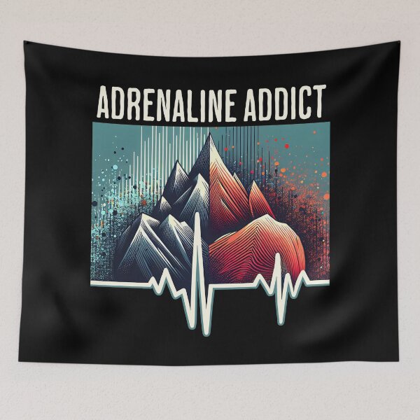 Item preview, Adrenaline Addict | Extreme Sports Heartbeat Mountain designed and sold by KZbubble.