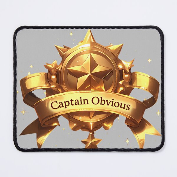 Item preview, Captain obvious designed and sold by MendaciousMina.