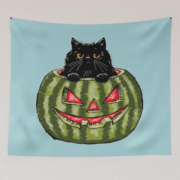 Item preview, Summerween Watermelon Kitty designed and sold by KilkennyCat Art.