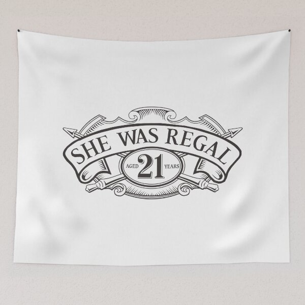 Item preview, Ironic Whiskey Label Parody – She Was Regal designed and sold by atuxmood.