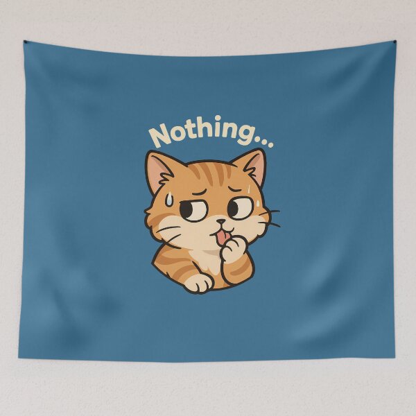 Item preview, Funny Awkward Cat Meme Sticker designed and sold by Yuliya Brush.