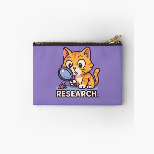 Item preview, Curious Cat Research Scientist Sticker designed and sold by Yuliya Brush.