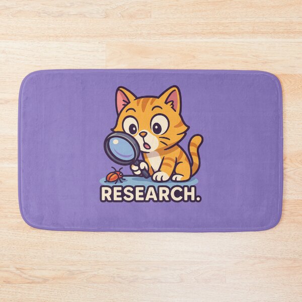 Item preview, Curious Cat Research Scientist Sticker designed and sold by Yuliya Brush.