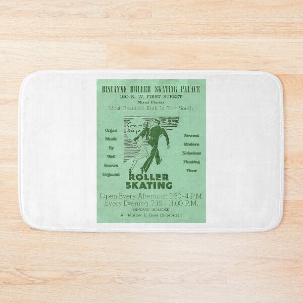 Item preview, Biscayne Roller Skating Palace Miami Florida Roller Skating Rink Sticker Decal Label Design 2 designed and sold by tislord.
