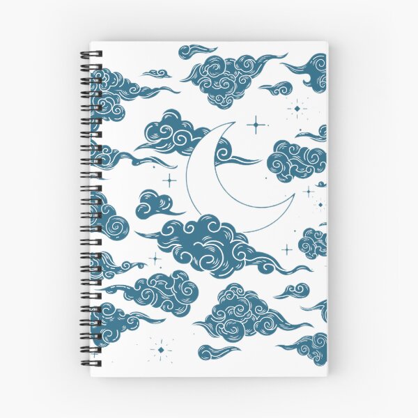 Item preview, Night sky - moon and clouds designed and sold by PixiePaletteP.