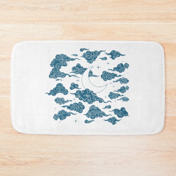 Item preview, Night sky - moon and clouds designed and sold by PixiePaletteP.