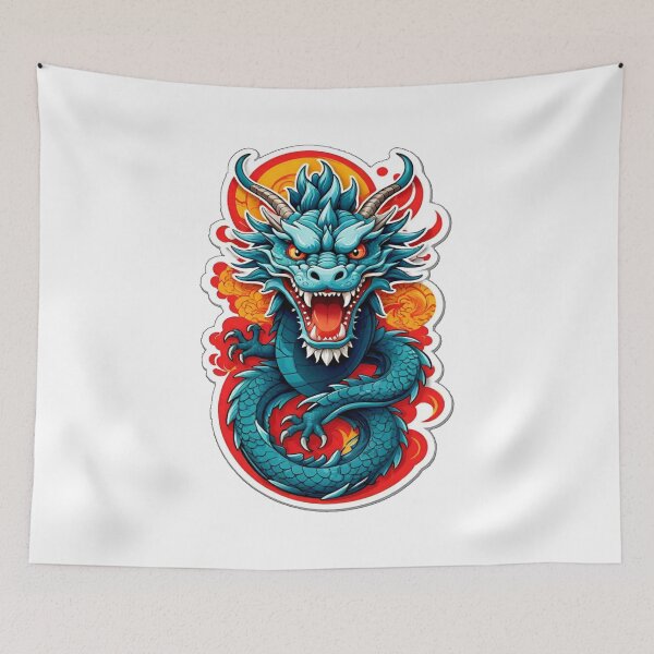 Item preview, Sun Fire Chinese Dragon! designed and sold by Giulivo Store Graphic.