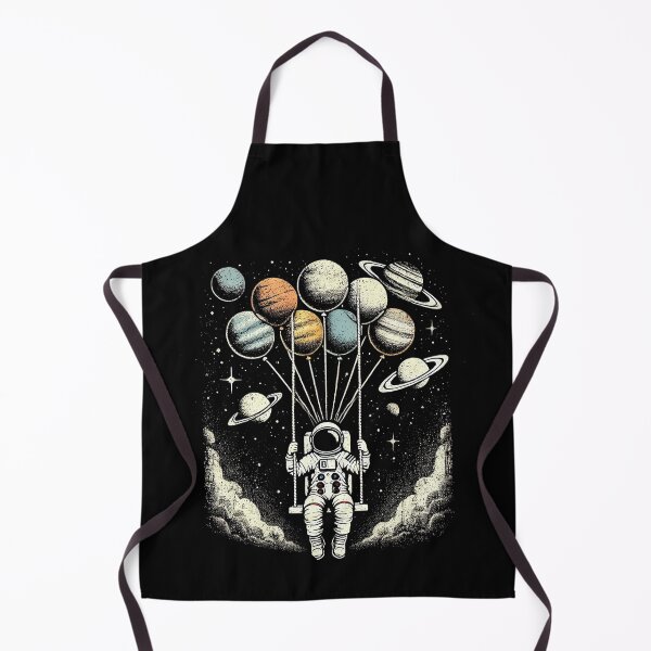 Item preview, Astronaut With Planet Balloons Cosmic Celebration designed and sold by Jcat7.