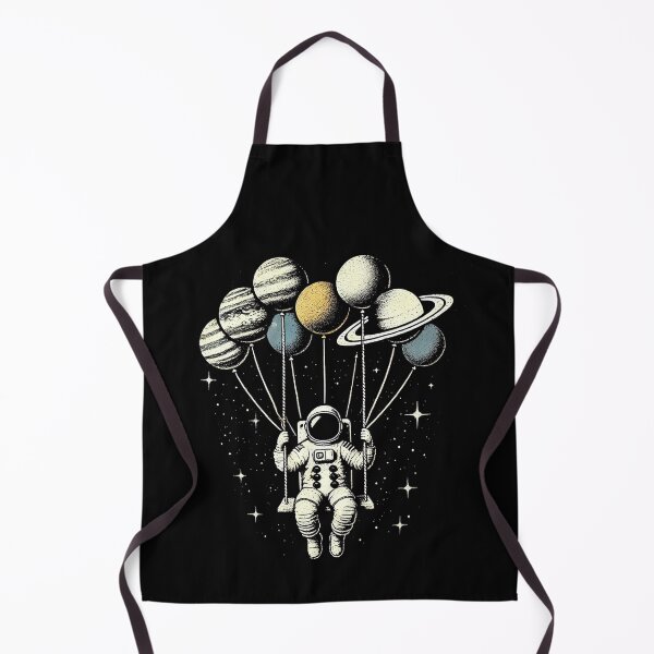 Item preview, Astronaut With Planet Balloons Cosmic Celebration designed and sold by Jcat7.