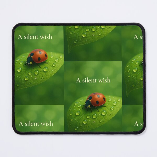 Item preview, A Silent Wish | Ladybug on Rain-Kissed Leaf designed and sold by Aucia.