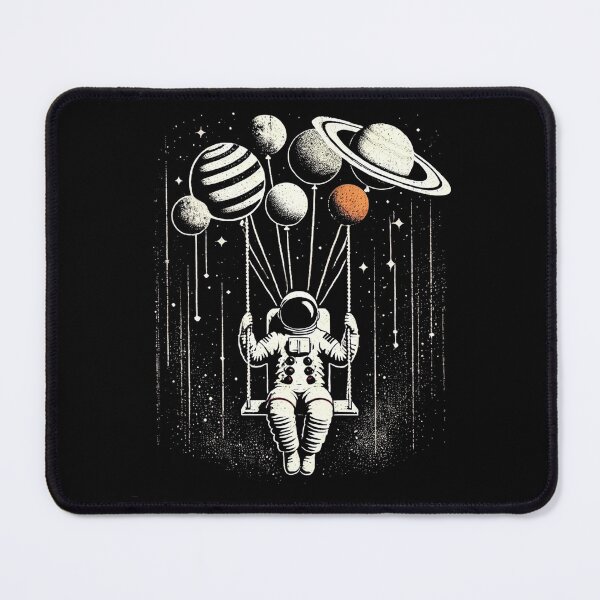 Item preview, Astronaut With Planet Balloons Cosmic Celebration designed and sold by Jcat7.