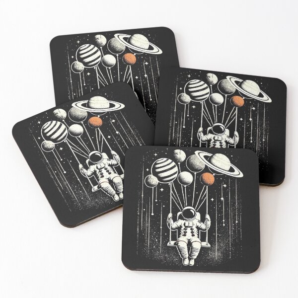 Item preview, Astronaut With Planet Balloons Cosmic Celebration designed and sold by Jcat7.