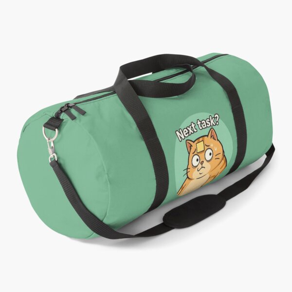 Item preview, Overloaded Cat Funny Next Task Sticker designed and sold by Yuliya Brush.