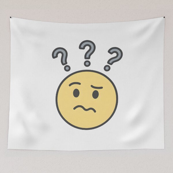 Item preview, Confused Reaction Face designed and sold by Uglyandcute.
