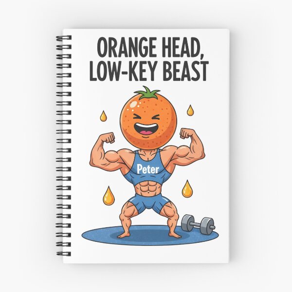 Item preview,  Orange Head Low Key Beast Funny Gym Workout Motivation Fitness Meme Shirt designed and sold by AnnDesignStudio.