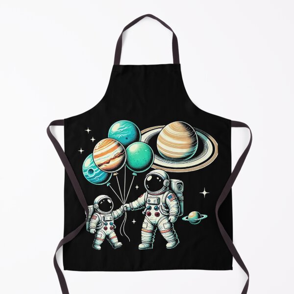 Item preview, Astronaut With Planet Balloons Cosmic Celebration designed and sold by Jcat7.
