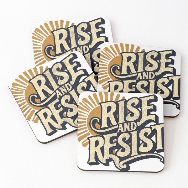 Item preview, Rise and Resist – Vintage Protest Graphic with Sunburst designed and sold by RogueCreative.