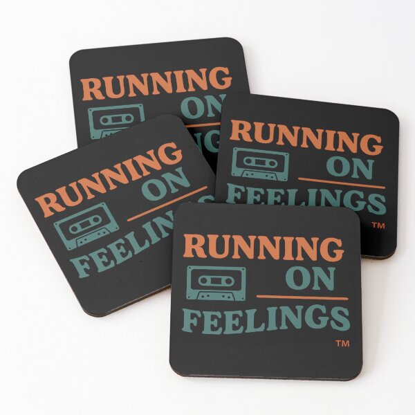 Item preview, Running on Feelings – Pastel Emotional Aesthetic Sticker designed and sold by Design_Your_Day.