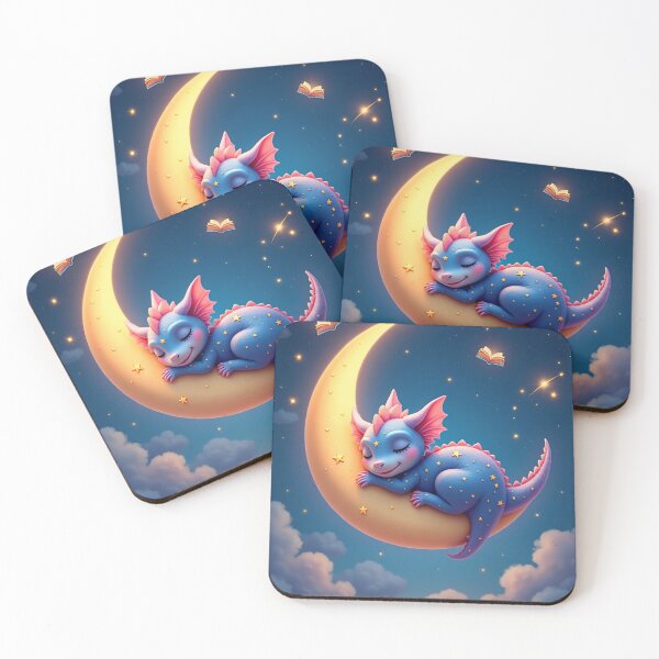 Item preview, Dreaming Dragon on the Moon designed and sold by Valora and Fern.