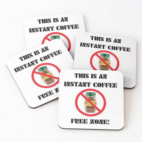 Item preview, Instant Coffee Free Zone designed and sold by Dancing Jester Designs.