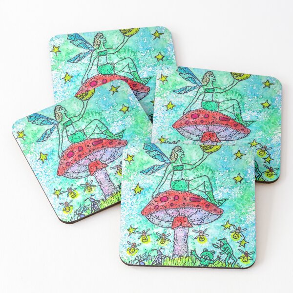 Item preview, The Mushroom Fairy and the Moon designed and sold by AngelWingArt.