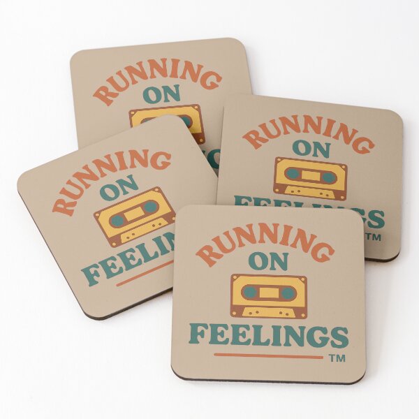 Item preview, Running on Feelings – Pastel Emotional Aesthetic Sticker designed and sold by Design_Your_Day.