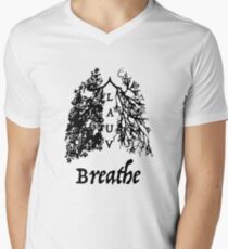 Lauv - Breathe (lungs) Men's V-Neck T-Shirt