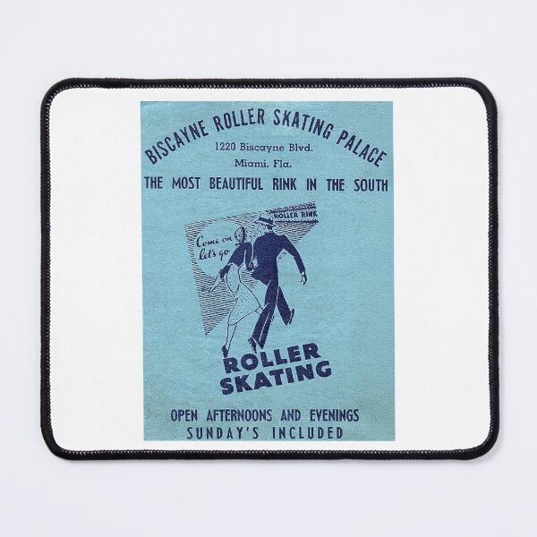 Item preview, Biscayne Roller Skating Palace Miami Florida Roller Skating Rink Sticker Decal Label Design 3 designed and sold by tislord.