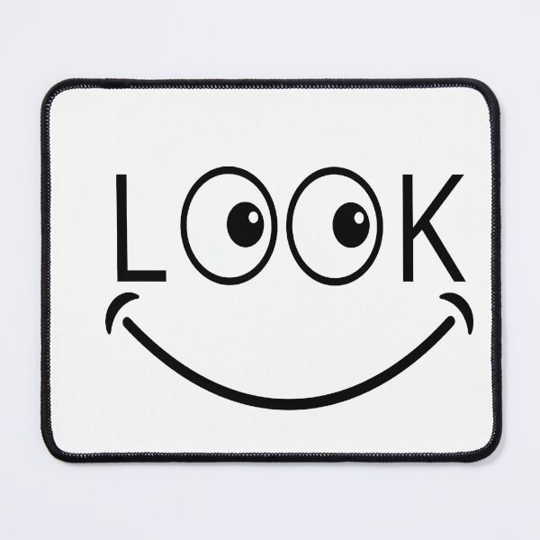 Item preview, WHITE AND BLACK TYPOGRAPHY - LOOK AND SMILE designed and sold by KISHNAY-FASHION.