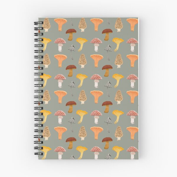 Item preview, Green mushroom pattern  designed and sold by Of Ink and Earth.