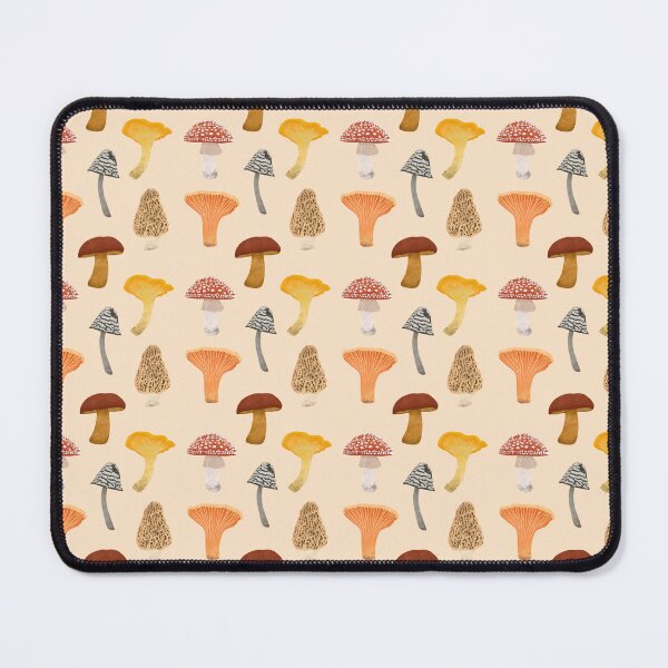 Item preview, Orange mushroom pattern  designed and sold by Of Ink and Earth.