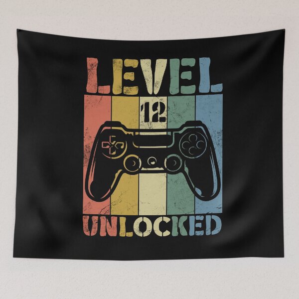 Item preview, Level 12 Unlocked Happy Birthday designed and sold by Alluka Brand.