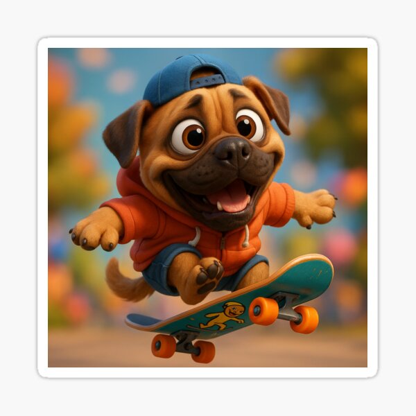 Item preview, Skater Bullmastiff designed and sold by Sillytoe.