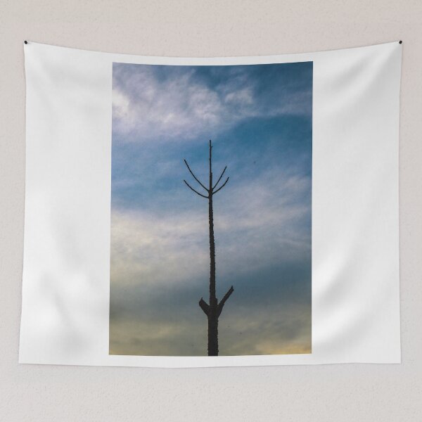 Item preview, Dry Tree with Dramatic Sky, Lone Tree Beneath Stormy Skies, Barren Tree Against Moody Clouds designed and sold by Ahsan393.