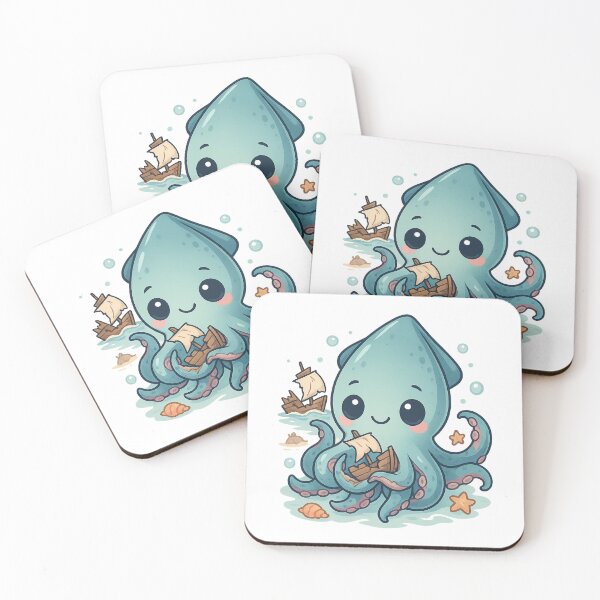 Item preview, Kraken Kawaii – Adorable Sea Monster designed and sold by MythicWild.