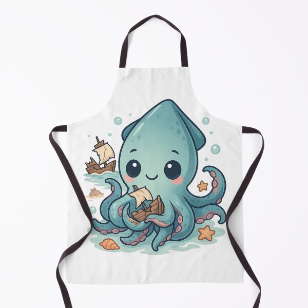 Item preview, Kraken Kawaii – Adorable Sea Monster designed and sold by MythicWild.