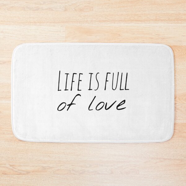 Item preview, Life Is Full of Love – Affirmation – Grateful Heart Typography Design designed and sold by Camila  Ardila.