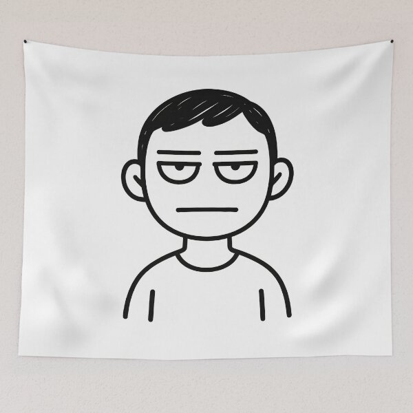 Item preview, Deadpan Face designed and sold by Uglyandcute.