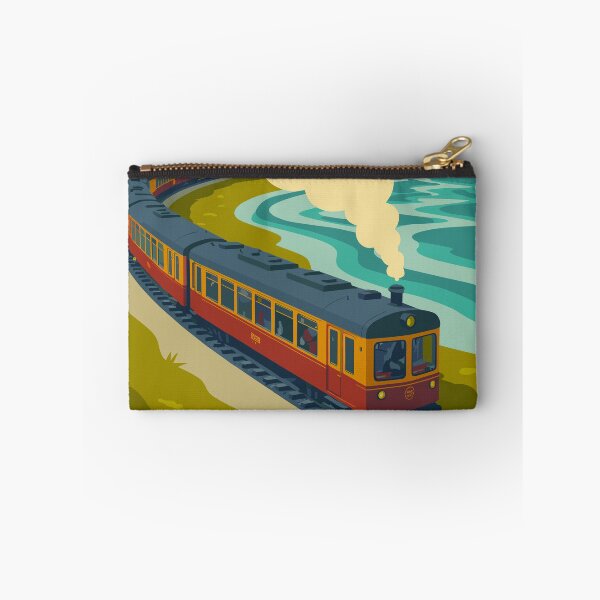 Item preview, Swiss Alps Retro Train – Vintage Travel Poster Style with Flat Vector Mountain Design designed and sold by paulo silveira.