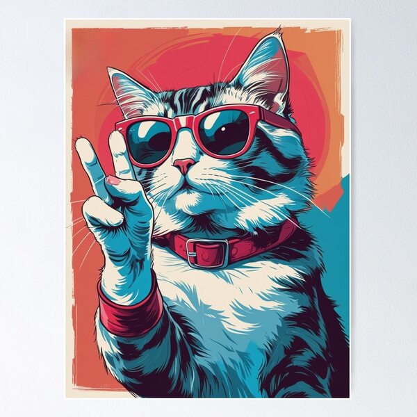 Item preview, Just a chill cat designed and sold by SwissDesignPro.