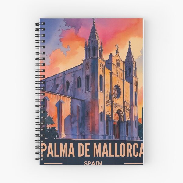 Item preview, Palma Poster, Vintage Mallorca Poster, European Travel Poster, Spain Art designed and sold by Bits & Bops Boutique.