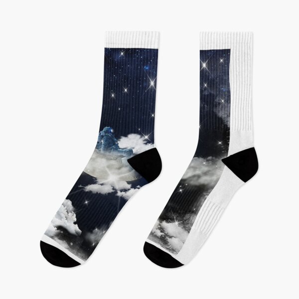 Item preview, Lunar Silence – Astronaut on the Moon designed and sold by Heavenly-Cloudz.