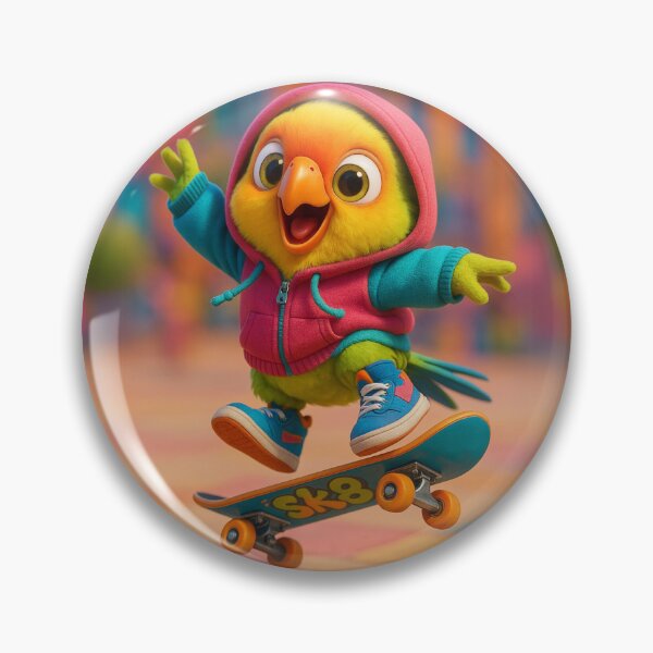 Item preview, Skater Carolina Parakeet designed and sold by Sillytoe.