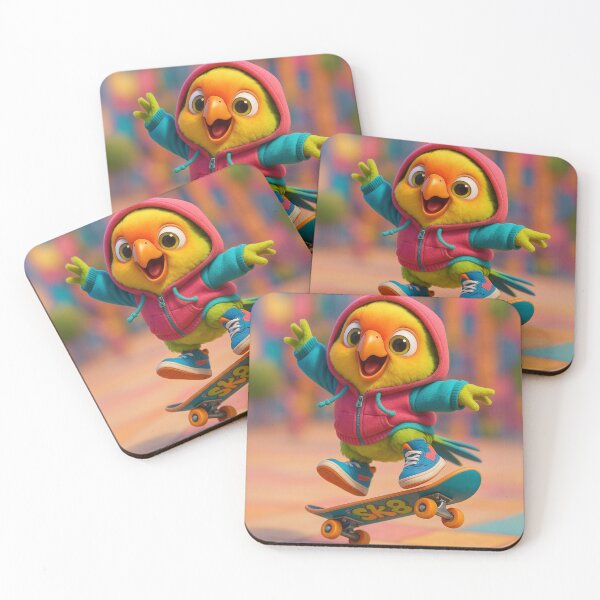Item preview, Skater Carolina Parakeet designed and sold by Sillytoe.